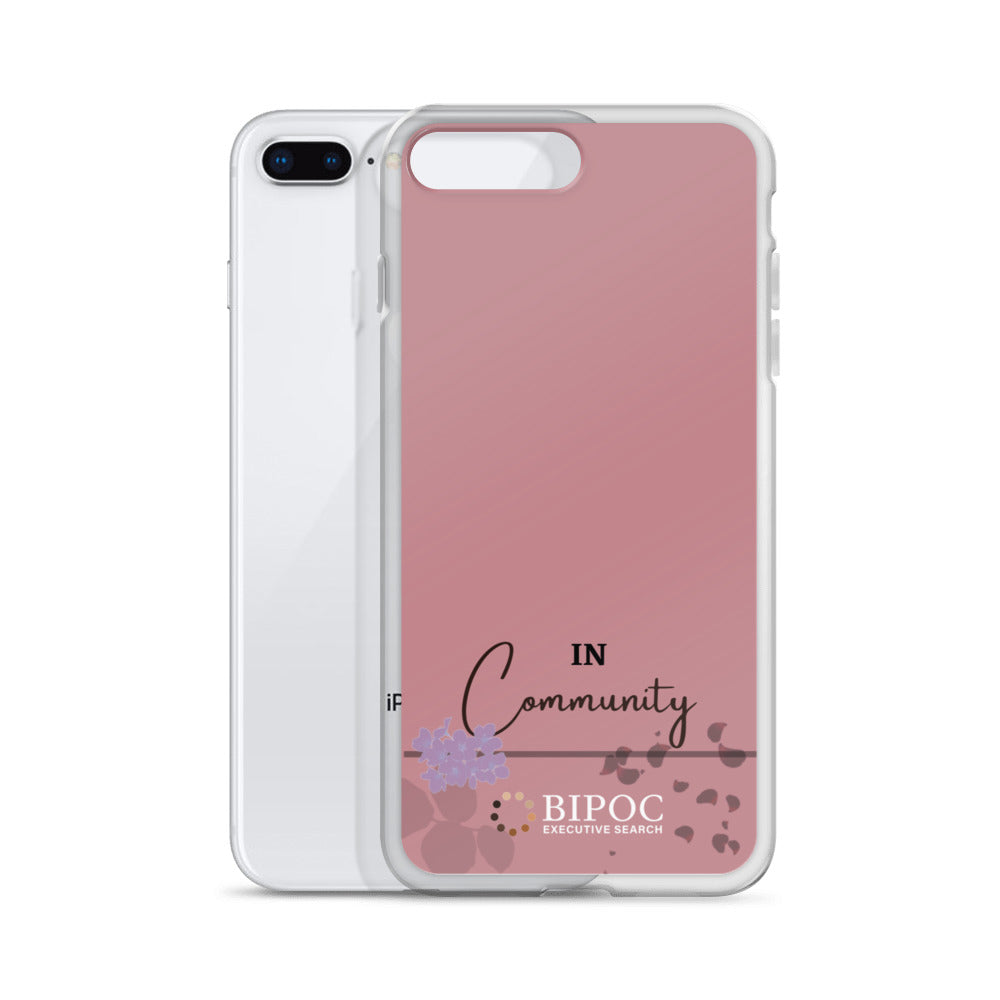 "In Community" iPhone Case (Dark Pink)
