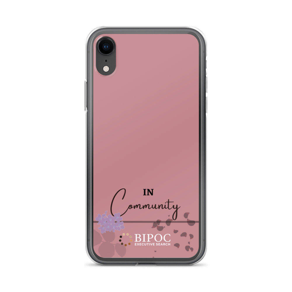 "In Community" iPhone Case (Dark Pink)