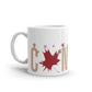 Canada White glossy mug